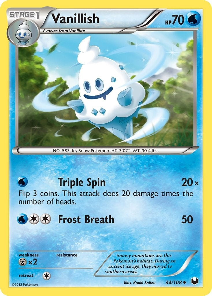Image for Vanillish (34/108) (DEX) - Pokemon
