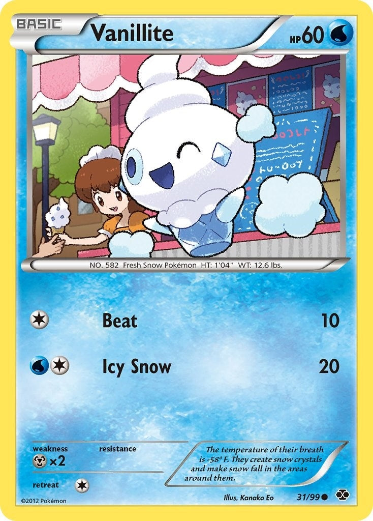Image for Vanillite (31/99) (NXD) - Pokemon