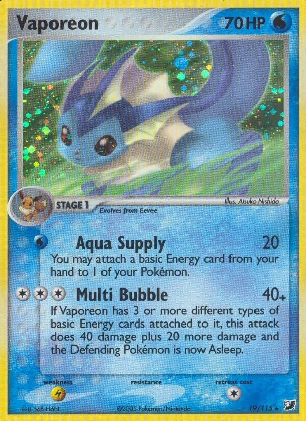 Image for Vaporeon (19/115) (UF) - Pokemon