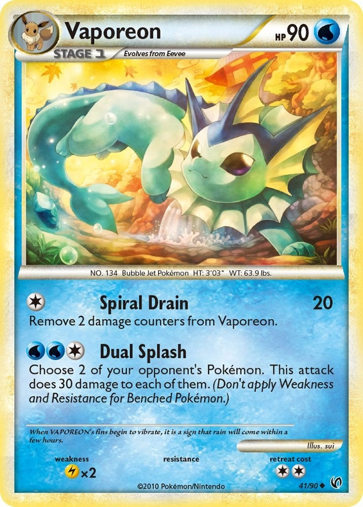 Image for Vaporeon (41/90) (UD) - Pokemon