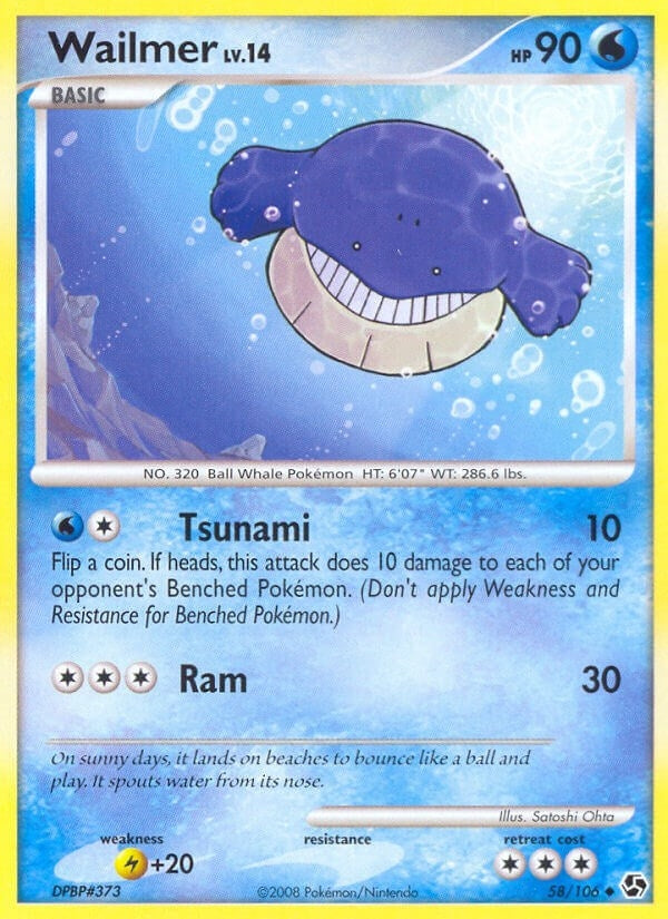 Image for Wailmer (58/106) (GE) - Pokemon