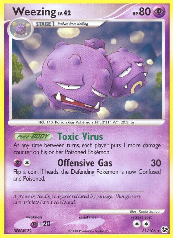 Image for Weezing (31/106) (GE) - Pokemon