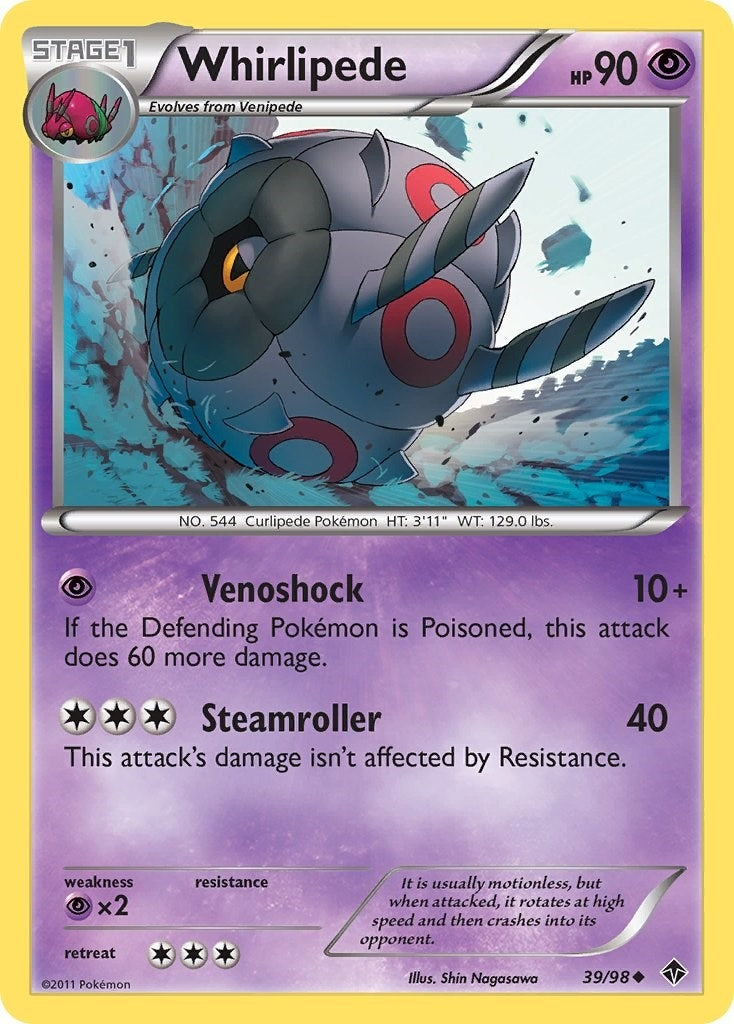 Image for Whirlipede (39/98) (EPO) - Pokemon