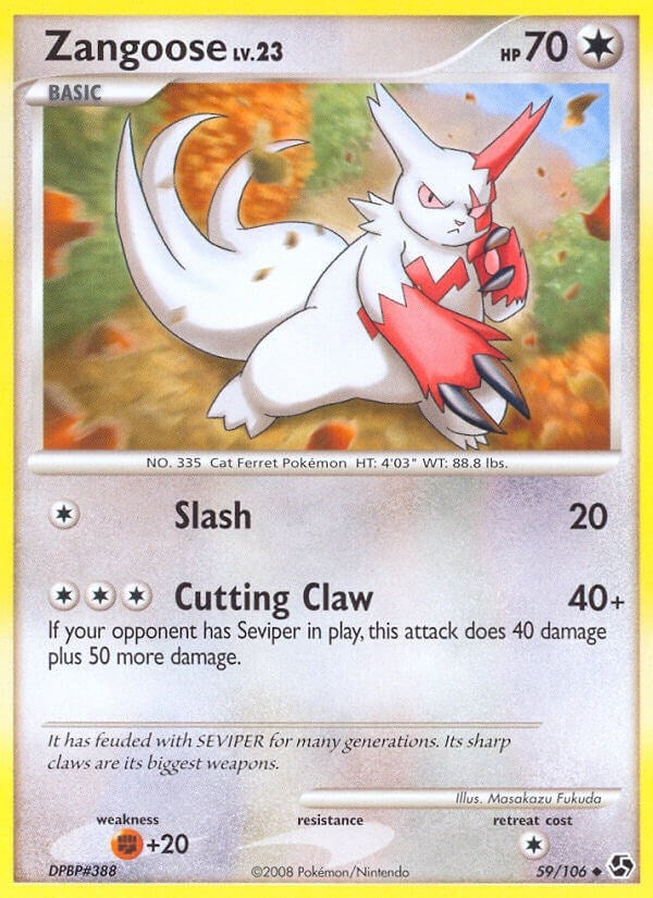 Image for Zangoose (59/106) (GE) - Pokemon