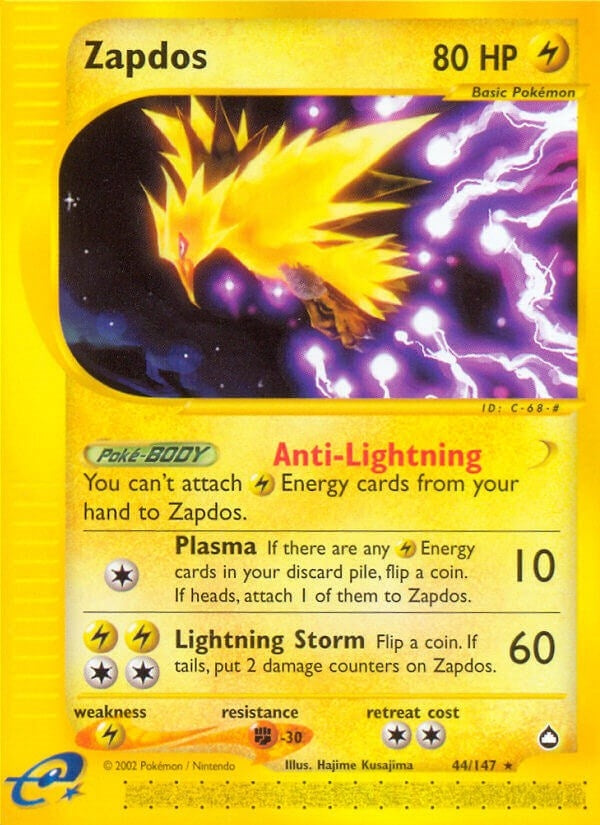 Image for Zapdos (044/147) (AQ) - Pokemon