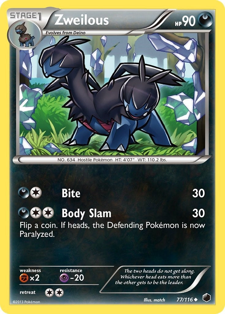Image for Zweilous (77/116) (PLF) - Pokemon