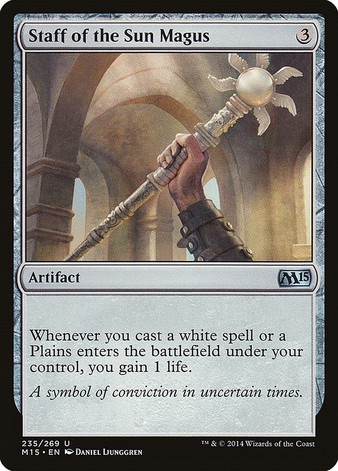 Image for Staff of the Sun Magus (235) (M15) - Magic: The Gathering