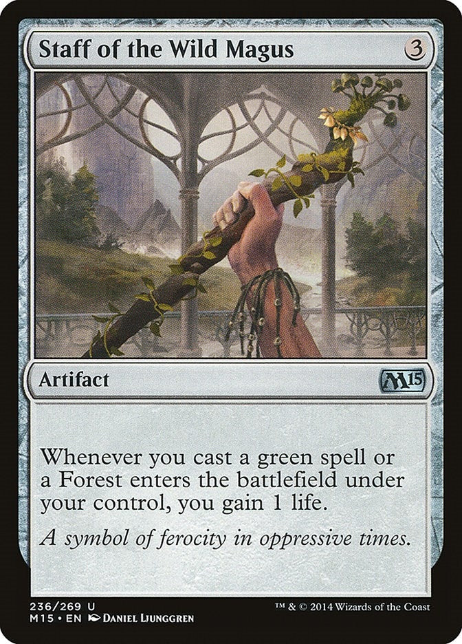 Image for Staff of the Wild Magus (236) (M15) - Magic: The Gathering