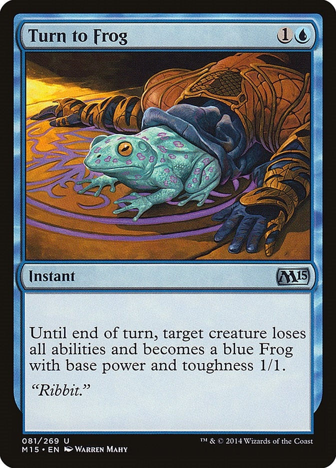 Image for Turn to Frog (81) (M15) - Magic: The Gathering