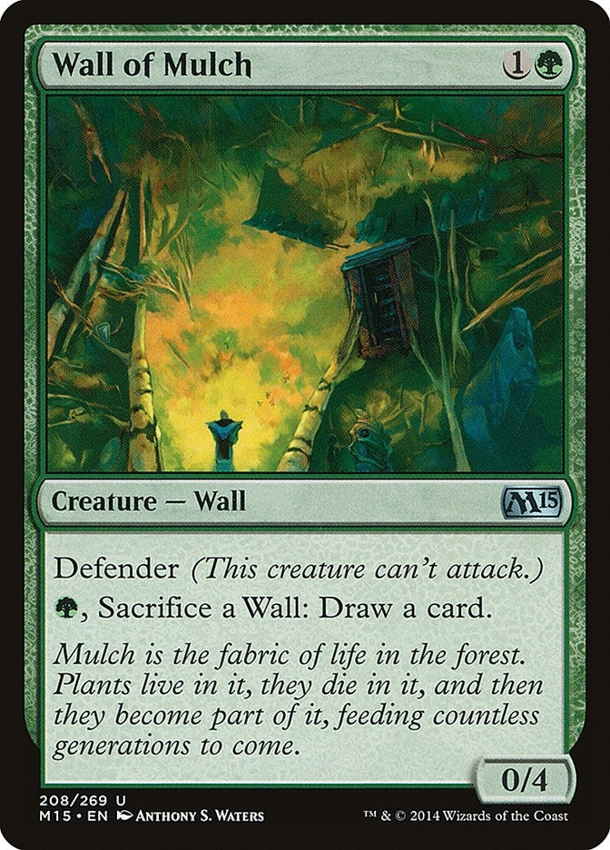Image for Wall of Mulch (208) (M15) - Magic: The Gathering