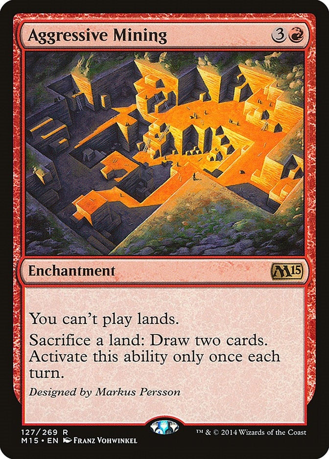 Image for Aggressive Mining (127) (M15) - Magic: The Gathering