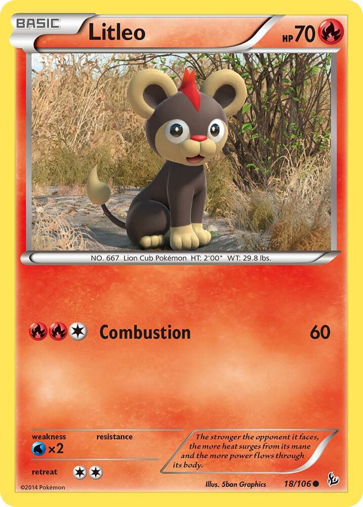 Image for Litleo (18) (18/106) (FLF) - Pokemon