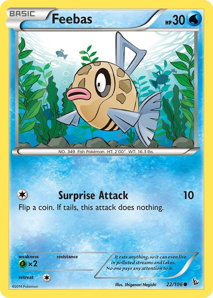 Image for Feebas (22/106) (FLF) - Pokemon