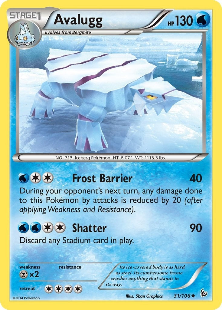Image for Avalugg (31/106) (FLF) - Pokemon