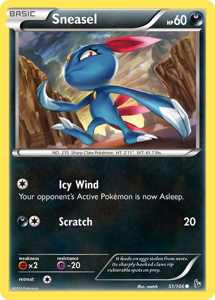 Image for Sneasel (51) (51/106) (FLF) - Pokemon