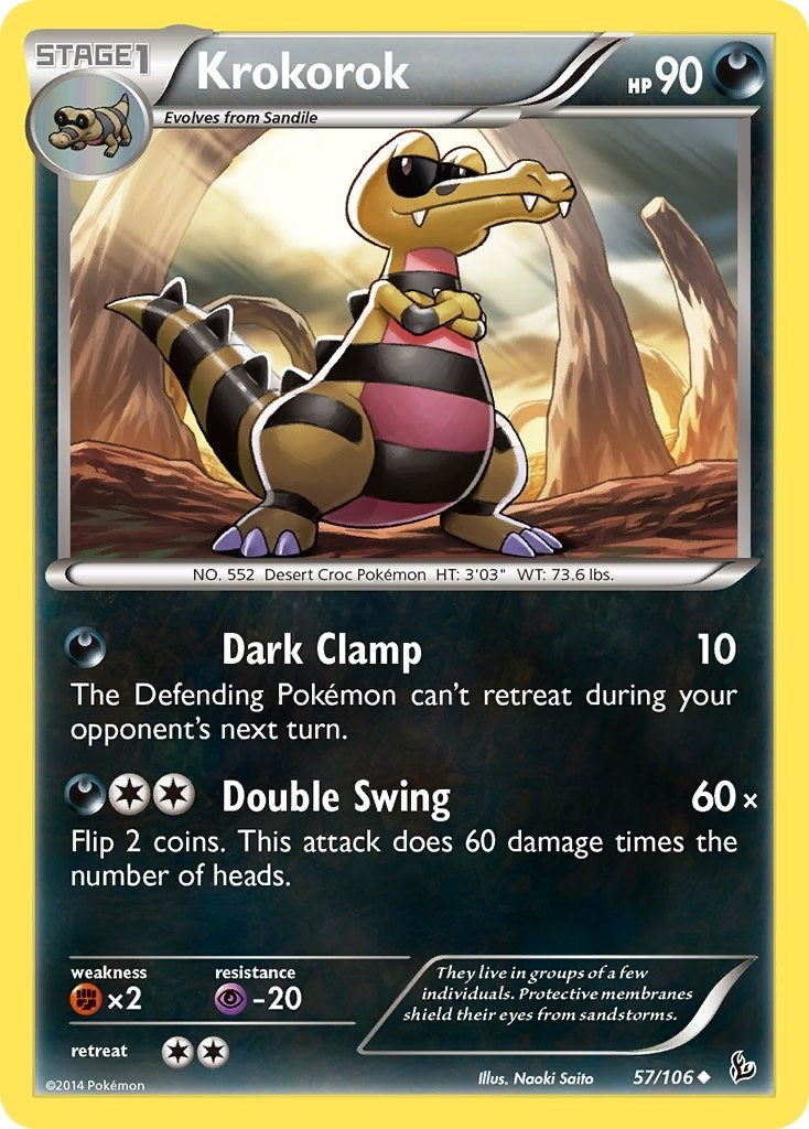 Image for Krokorok (57/106) (FLF) - Pokemon