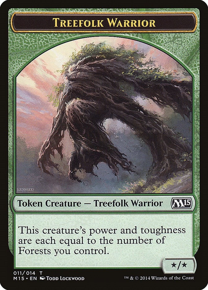 Image for Treefolk Warrior Token (11) - Magic: The Gathering