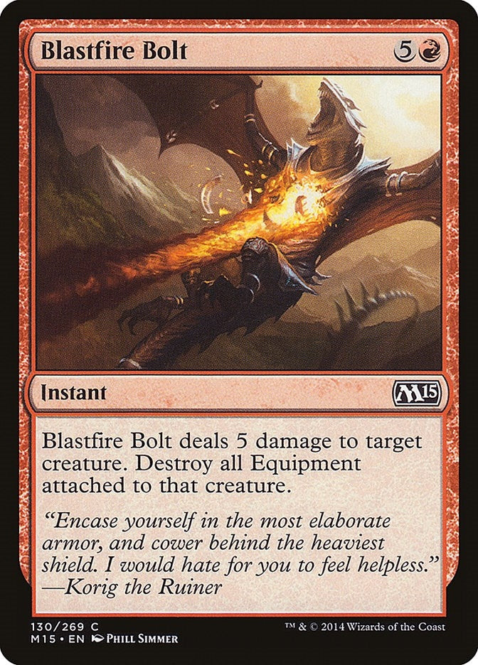 Image for Blastfire Bolt (130) - Magic: The Gathering