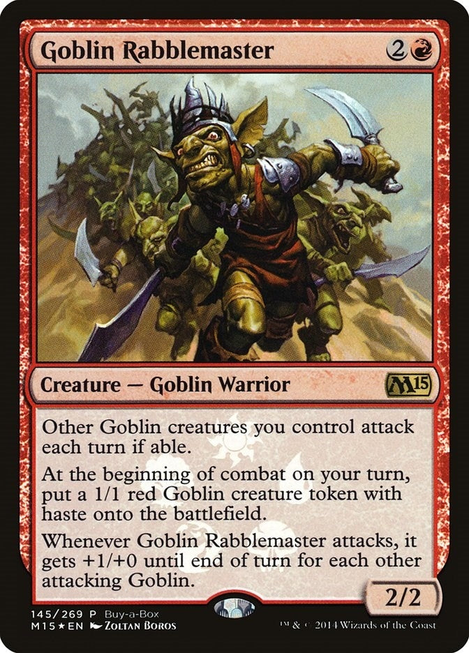 Image for Goblin Rabblemaster (145) (BABP) - Magic: The Gathering