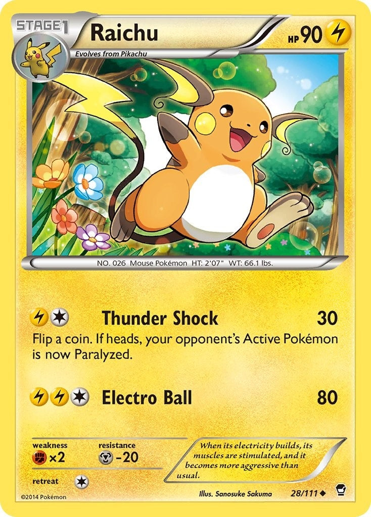 Image for Raichu (28/111) (FFI) - Pokemon