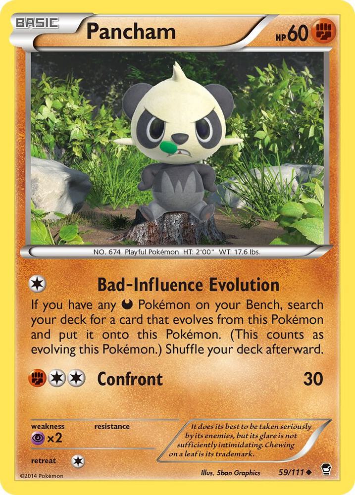 Image for Pancham (59) (59/111) (FFI) - Pokemon