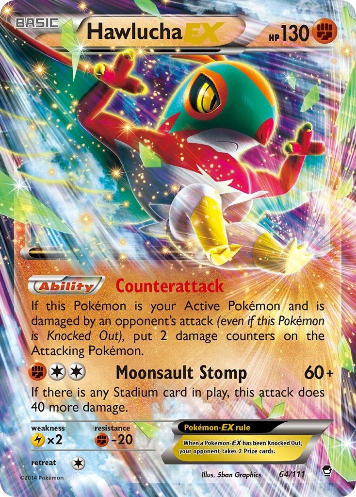 Image for Hawlucha EX (64/111) (FFI) - Pokemon