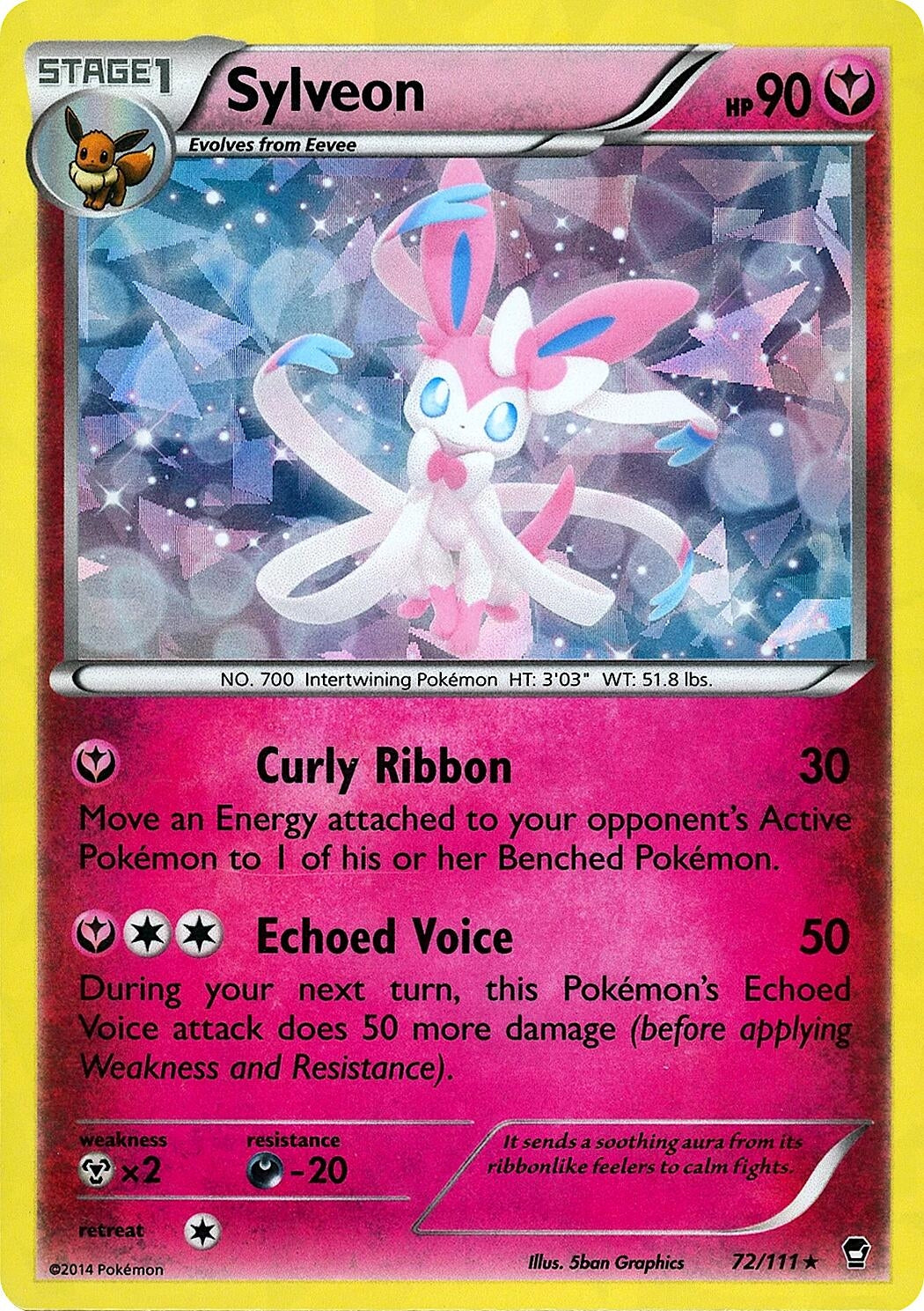 Image for Sylveon - 72/111 (Cracked Ice Holo) (072/111) (PR) - Pokemon