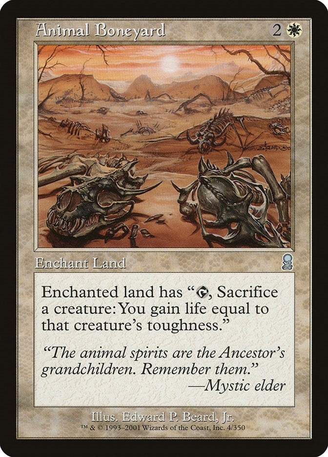Image for Animal Boneyard (4) (ODY) - Magic: The Gathering
