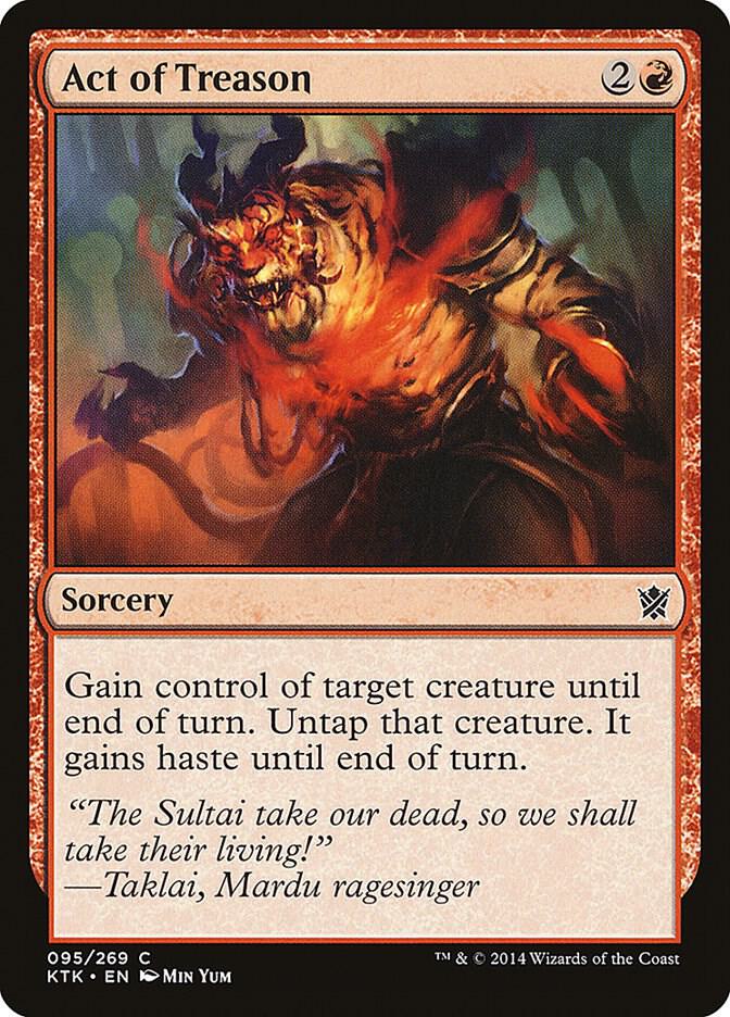 Image for Act of Treason (95) (KTK) - Magic: The Gathering
