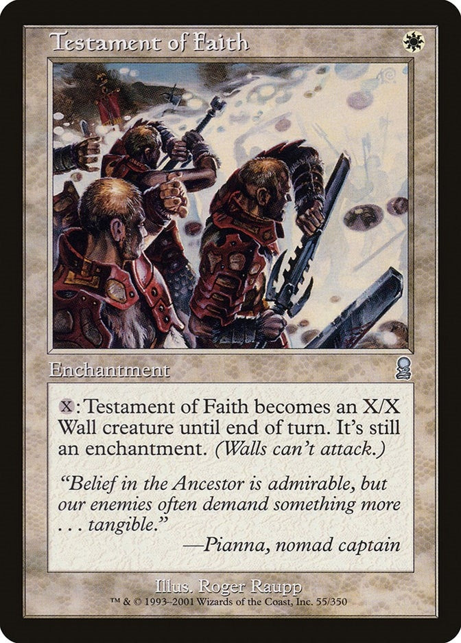 Image for Testament of Faith (55) - Magic: The Gathering