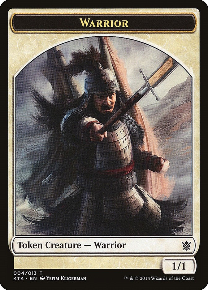 Image for Warrior Token (004) (4) - Magic: The Gathering