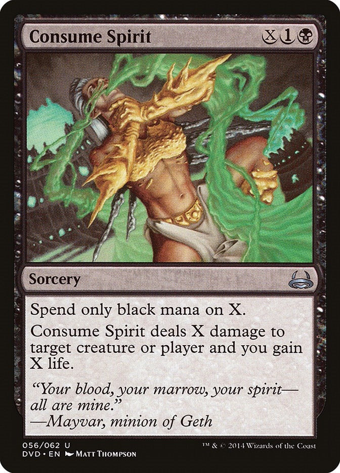 Image for Consume Spirit (56) (DD3) - Magic: The Gathering