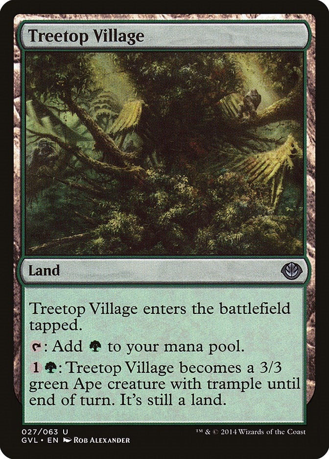 Image for Treetop Village (27) (DD3) - Magic: The Gathering