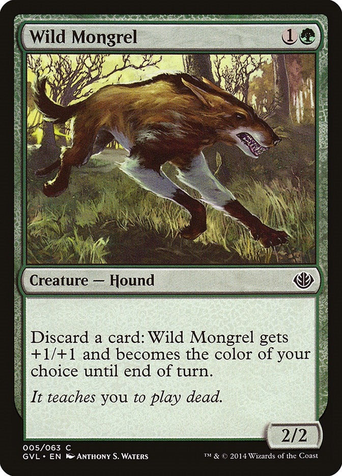 Image for Wild Mongrel (5) (DD3) - Magic: The Gathering