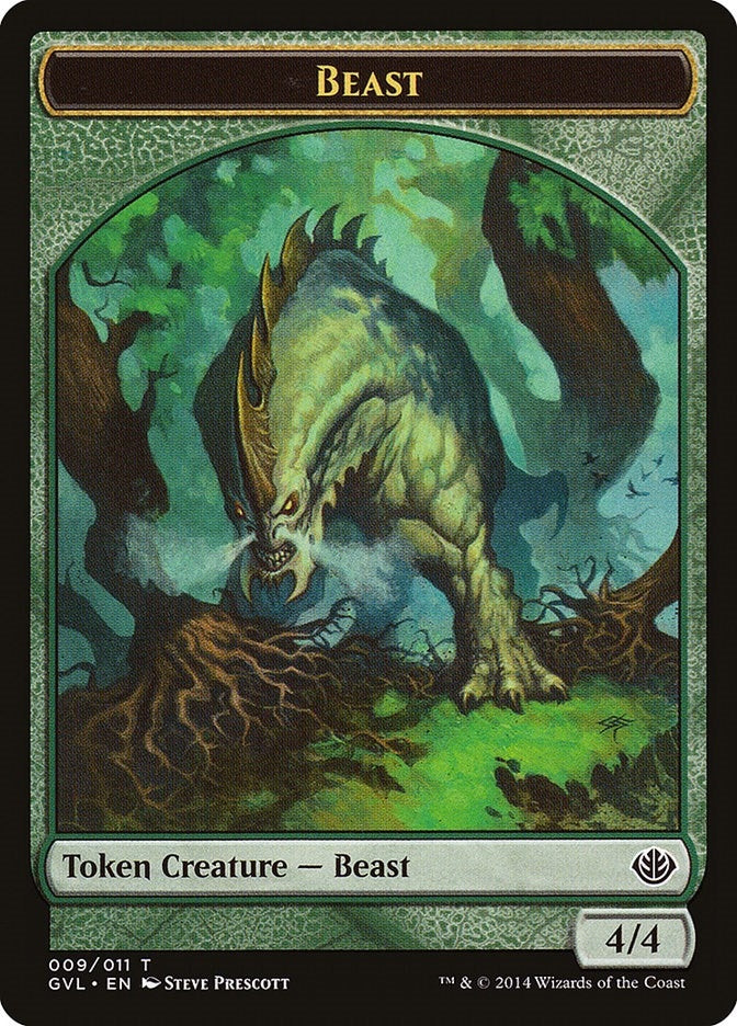 Image for Beast Token (009) (9) (DD3) - Magic: The Gathering