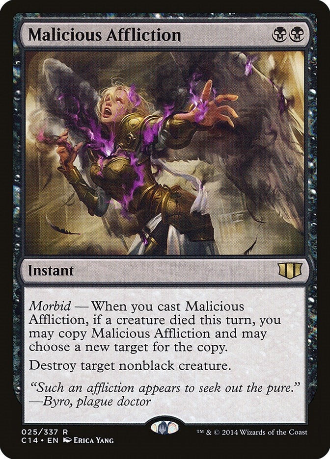 Image for Malicious Affliction (25) (C14) - Magic: The Gathering