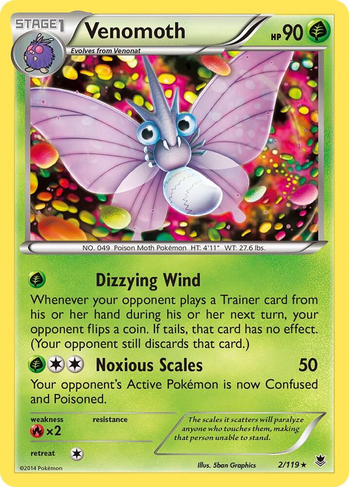 Image for Venomoth (2/119) (PHF) - Pokemon