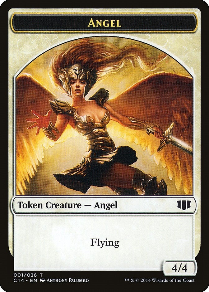 Image for Angel // Cat Double-Sided Token (1 // 2) (C14) - Magic: The Gathering