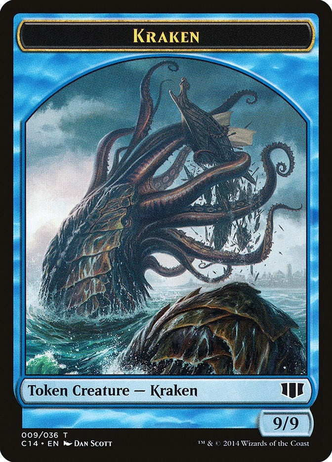 Image for Kraken // Zombie (011) Double-Sided Token (9 // 11) - Magic: The Gathering