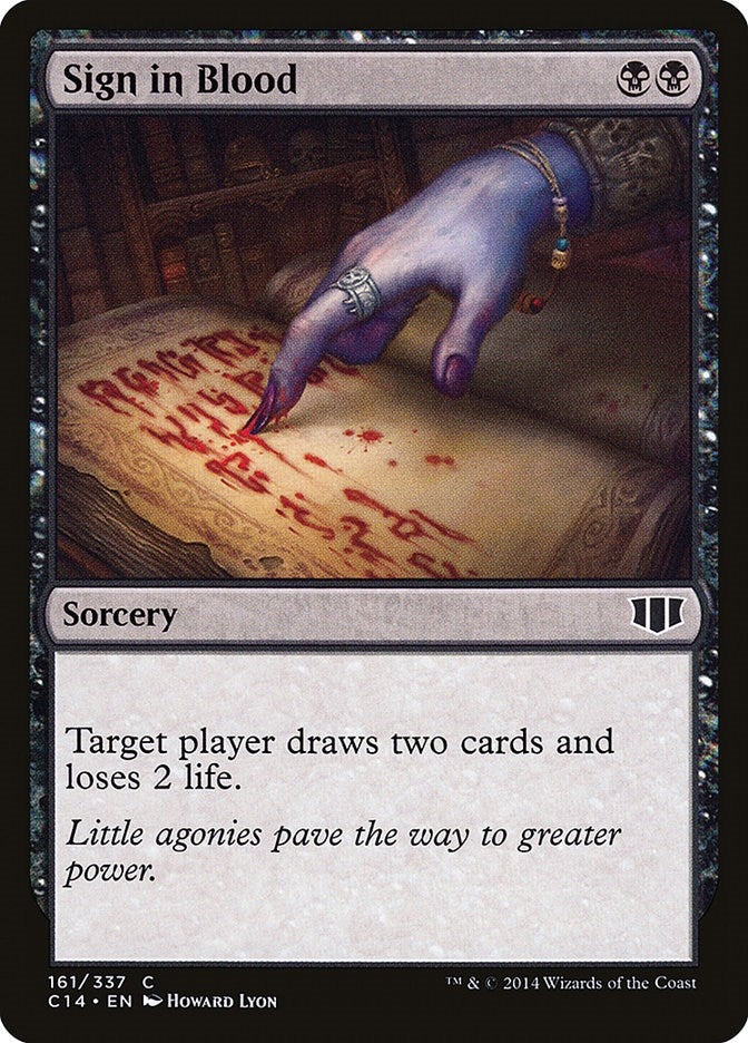 Image for Sign in Blood (161) - Magic: The Gathering