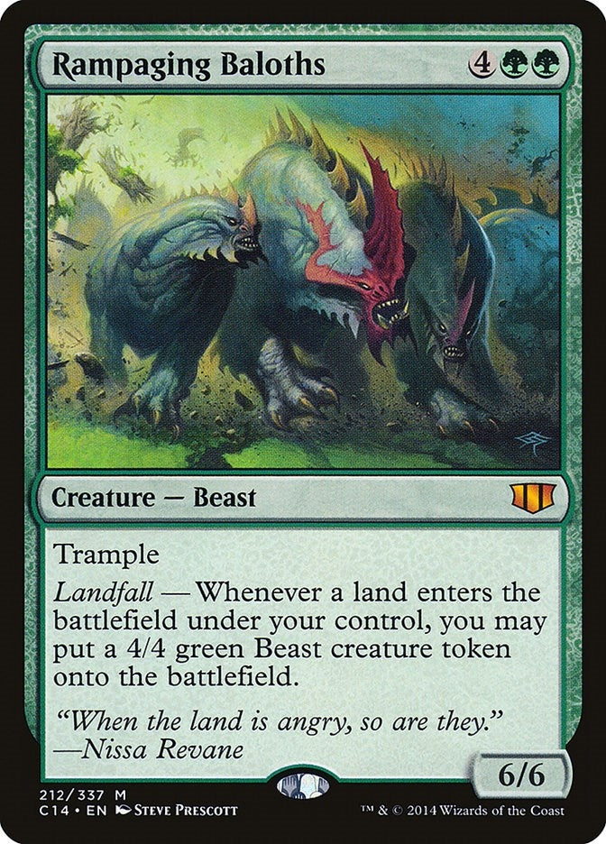 Image for Rampaging Baloths (212) (C14) - Magic: The Gathering