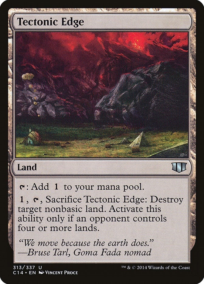Image for Tectonic Edge (313) (C14) - Magic: The Gathering