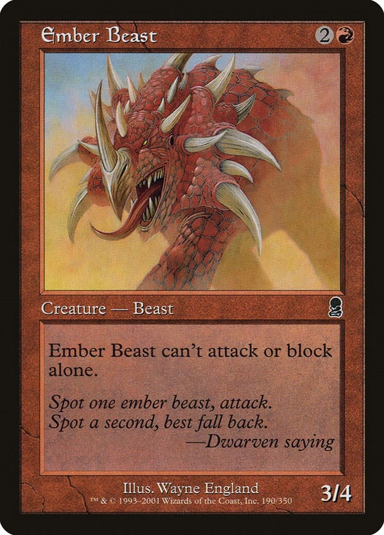 Image for Ember Beast (190) - Magic: The Gathering