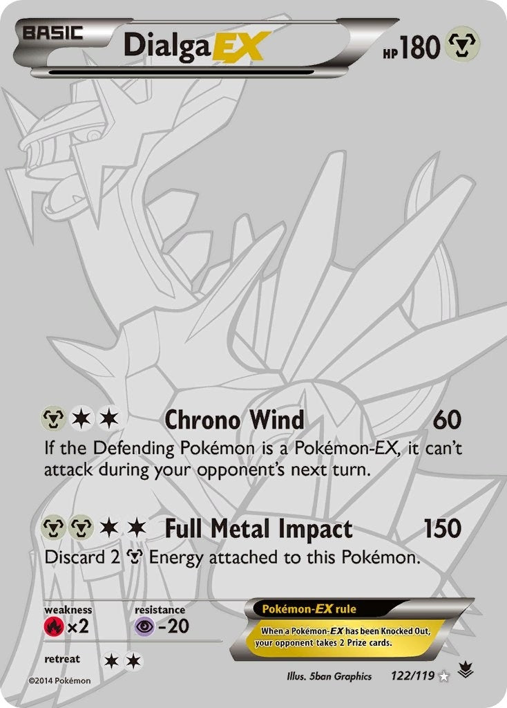 Image for Dialga EX (122 Secret Rare) (122/119) (PHF) - Pokemon
