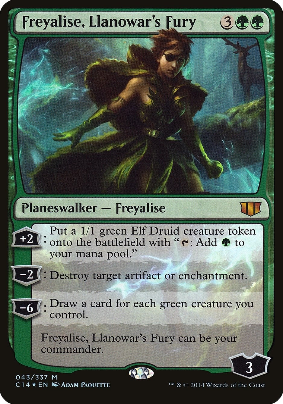 Image for Freyalise, Llanowar's Fury (Commander 2014) (43) - Magic: The Gathering