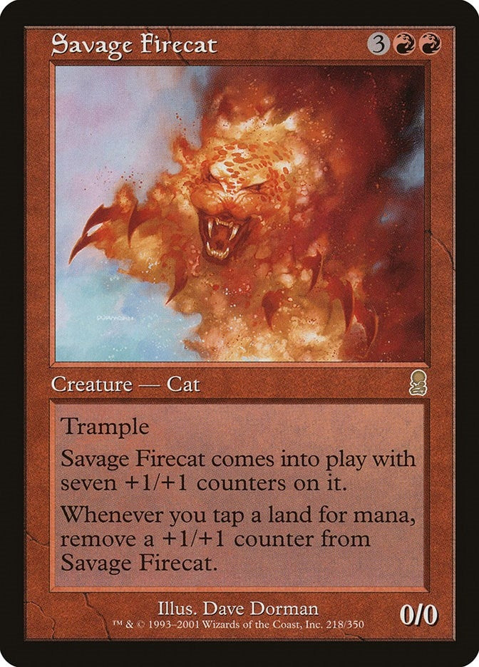 Image for Savage Firecat (218) - Magic: The Gathering