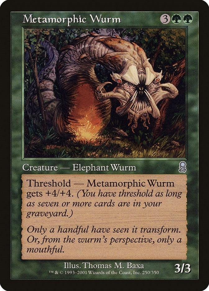 Image for Metamorphic Wurm (250) - Magic: The Gathering