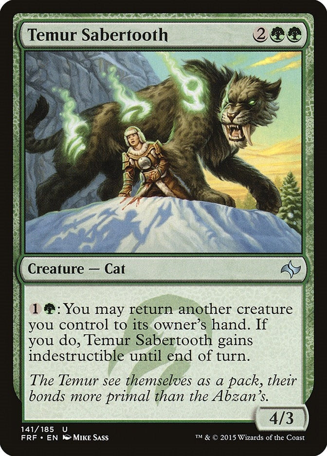 Image for Temur Sabertooth (141) - Magic: The Gathering