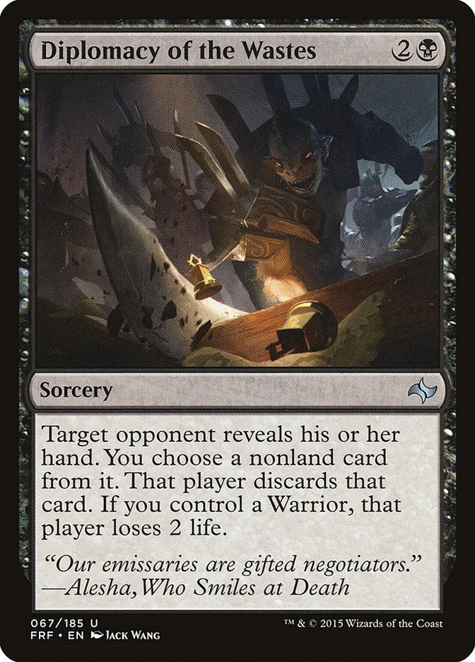 Image for Diplomacy of the Wastes (67) (FRF) - Magic: The Gathering