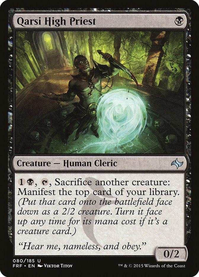 Image for Qarsi High Priest (80) (FRF) - Magic: The Gathering
